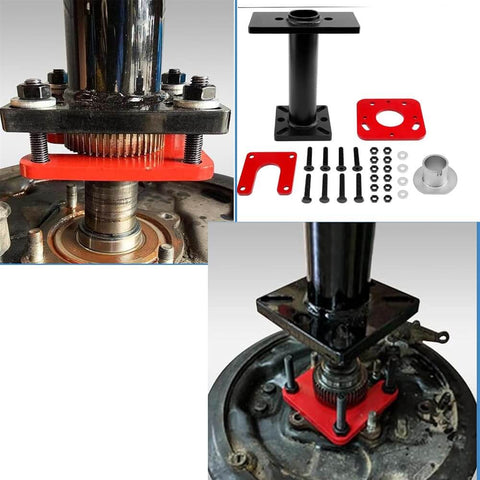 Pro Grade Rear Axle Bearing Puller And Installer Tool For ABS Tone Ring And Wheel Bearing Removal, shown with components