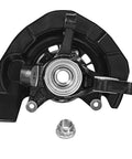 Front view of FWD Front Steering Knuckles And Wheel Hub Bearings Replacement Kit For 2004 2005 2006 2007 Toyota Highlander 2pc Set