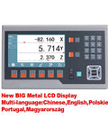 Heavy Duty Digital Caliper Set With Oversized LCD Screen And Precision Optical Encoder Linear Scale For Lathe Work Built Like A Boss With Die Cast Housing For Machinists Craving Flawless Readouts LCD display with measurements in multiple languages and large buttons.
