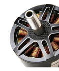 Close-up of Beefy Brushless Motors For RC Drones And FPV Frames, 1900KV variant, showing durable casing and copper coils.