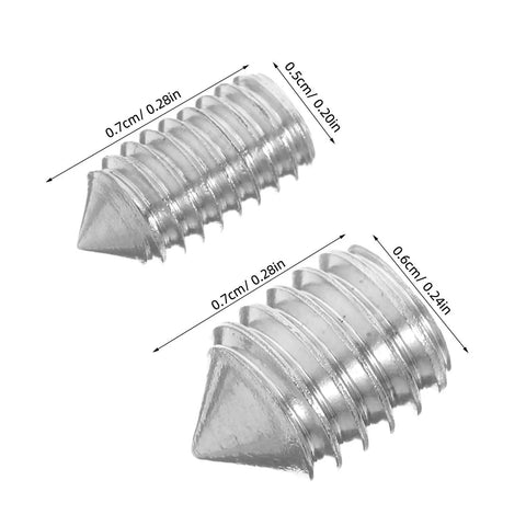 Stainless Steel Hex Socket Set Screws 40 Piece Cone Point M5x8mm M6x8mm Allen Head Hardware For Bathroom Towel Bar Mounting Easy Install Kit With Versatile Applications, cone point sizes 0.7cm and 0.5cm