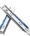 Stainless Steel Drawer Slide Rail With Ball Bearing For Three Drawers Silent Cabinet Wardrobe Set 12 Inch 2 Pack Heavy Duty Glide System
