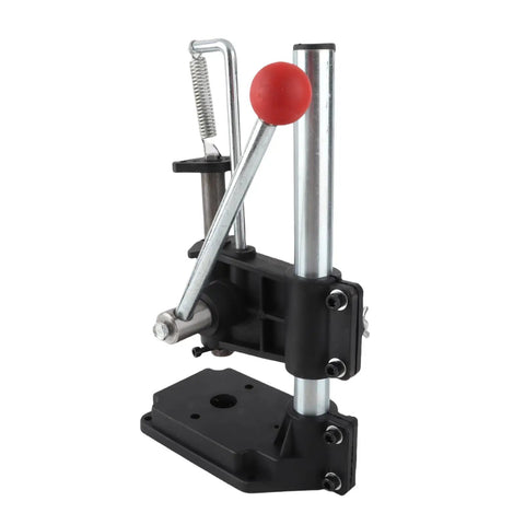 Heavy Duty Manual Press Punching Machine For Metal And Thick Leather With Adjustable Height Slider And 20Mm Die For Pro DIY Craft Hardware Processing Big Base side view showing handle and stable base