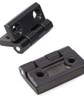 Heavy Duty Black Interior Door Hinge Set With Screw Mount No Fuss Install, Double Compression Spring, Zinc Alloy Construction, 39x40mm