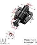 Push Latch Set 2 Pack for Cabinets and Wardrobes White Finish No-Fuss Push To Open Closers With Included Screws dimensions