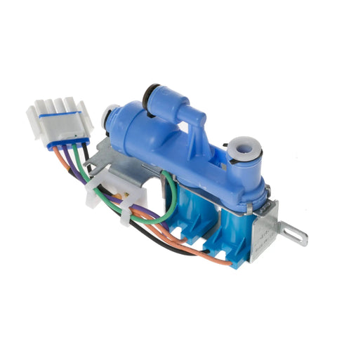 Dual Water Valve Replacement For Refrigerators OEM Style Part WR57X10098 with wiring harness and connectors