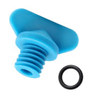 Marine Engine Block Drain Plug Kit For Mercruiser Mercury Marine Engines, Reinforced Nylon Construction, blue plug with O-ring