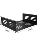 Under Desk PC Mount Rack Built Legit Tough For Small Form Factor Computers And Gaming Rigs Featuring Beefy Heavy Duty Steel Frame, 14x11x4 inches