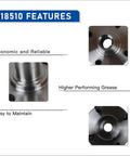 Close-up of 518510 Front Wheel Hub And Bearing Assembly for Ford Focus 2000 to 2011, showing features and material details.