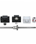 Top Tier SFU1605 Rolled Ballscrew Set 16mm X 300mm With BK12 BF12 Brackets And DSG16H Nut assembly, CNC parts with bearings.