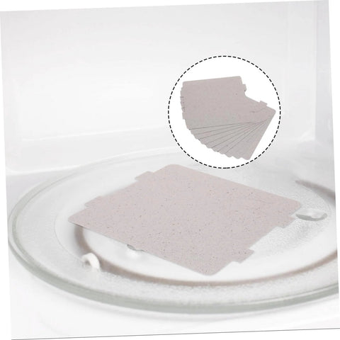 Microwave oven mica sheets 10 pack cuttable waveguide cover on microwave plate for heat insulation and repair