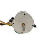 Front view of AC Condenser Fan Motor Replacement One Fifth HP 1650RPM 3 Speed For Dometic Brisk Air II Penguin Units