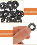 Carbon Steel Bearing Clamping Ring 1.02 Inch Blackened Finish Built To Last Retaining Washer Locking Ring For Bearings Shafts And Axles