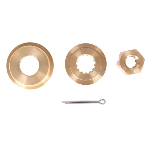 Propeller Hardware Kit Pro Grade For Evinrude Johnson OMC BRP 35HP To 75HP including brass thrust bushing, prop spacer, nut, pin