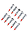 Heavy Duty Molly Bolt Wall Anchors Kit 30 Piece For Drywall Self Drilling Screws with red tips for plasterboard mounting