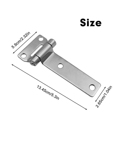 Heavy Duty Gate Hinges For Wood Fences And Shed Doors Hardware With Adjustable Fit Easy Screwdriver Install DIY Friendly