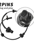 2-pack ABS wheel speed sensors with wiring harnesses for front left and right Honda HR-V (2016–2020)