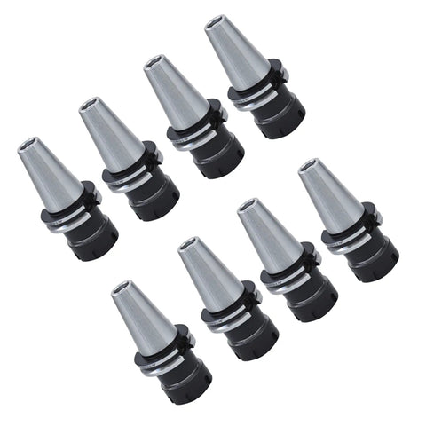 CNC CAT40 ER32 70mm Collet Chuck Tool Holder for Milling Lathe and Engraving Machines, multiple holders displayed