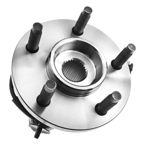 Front Wheel Bearing Hub Assembly For 2009-2011 Ford Ranger And 2003-2010 Mazda B4000 4x4 With Square Connector viewed from top