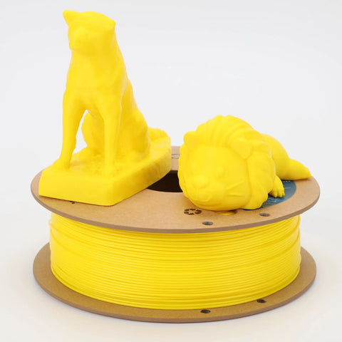 PLA Plus 1.75mm Filament For 3D Printing, 1kg Yellow Cardboard Spool, High Strength And Toughness, Low Shrinkage