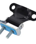 Beefy Tailgate Hinge Kit For 2019-2023 Dodge Ram Rear Door Replacement, steel hinge, black and silver, includes mounting screws.
