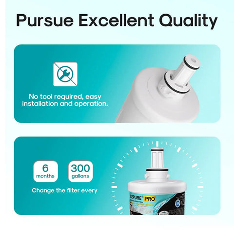 Easy install instructions for Get Fresh Clean Water Every Time With These Awesome NSF Certified Fridge Water Filter Replacements