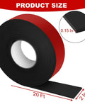 2 Inch By 20 Foot Foam Pipe Insulation Tape Self Adhesive For Winter Freeze Protection Outdoor Use On Metal Pipes PVC And AC Lines Keeps Pipes Warm In Winter And Cool In Summer While Cutting Energy Loss product size illustration