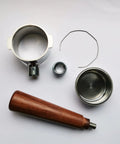 51mm Bottomless Portafilter With Two Ears For Stilosa EC260 ECP3420 Pro Grade Espresso Tool Stainless Steel Basket And Wood Handle