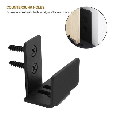 Close-up of black bracket with Full Extension Drawer Slides With Adjustable Track For Cabinets And Doors No Tools Needed Quick Release Latches