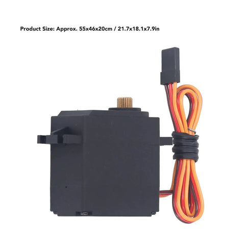 Heavy Duty RC Servo Motor With Copper Gears And Rock Solid Plastic Housing For ZD Racing Dbx07 1/7 Scale RC Cars with wires.