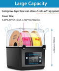 3D Printer Filament Dryer Box With Huge Storage For 1Kg Spools, Keeps Filaments Dry Through Prints, showing two spools inside