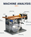 Avsmgp High Speed Flat Label Applicator With Precision Plc Control System design features including PLC controller, baffle plate, and laser sensor.
