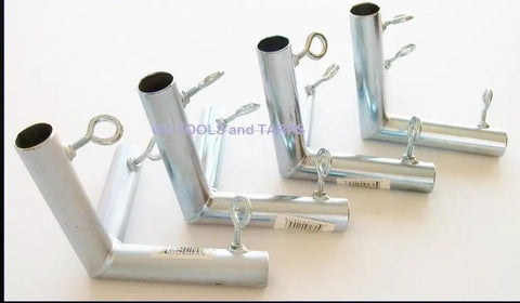 Frame fittings for Thirty Foot Long Baseball Softball Slant Leg Trapezoid Batting And Pitching Cage Kit With Three Quarter Inch Frame