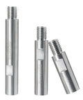 Gimme More Reach And Crush DIY Tasks Fast With This Badass Three Piece 5/8 11 Thread Angle Grinder Shaft Extension Linkage Bar, aluminum, three extensions.