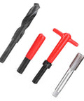 Pro Grade Ten Piece M18x1.5 Thread Repair Kit Stainless Steel Coil Insert System tools including drill and wrench