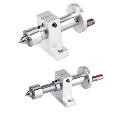 Double Bearing Live Center for Mini Lathe Machine with Revolving Center and Adjustable Hole Depth, durable metal part for precision turning