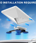 Mini Satellite Internet Roof Mount For Cars And RVs With Four Strong Magnets No Drill Quick Release Magnetic Kit shown on car roof