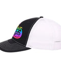 Side view of Pet Lover Trucker Cap For Women And Men With Humorous Style, Low Profile Unstructured Hat, Breathable Six Vent Eyelets