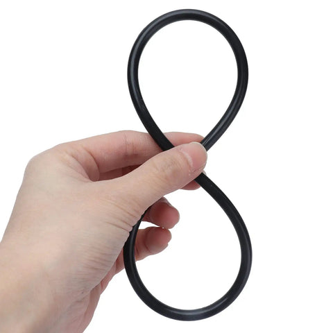 Holding a 5mm Round Rubber Transmission Belt Pack Of 10 For Lite Duty Machinery And Small Motor Setups Quiet Vibration Dampening Drive Belt For Pulleys And Gear Systems