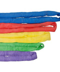 Colorful polyester endless round slings, including a 6 Ft Purple Polyester Endless Round Sling with 2600 Lbs Vertical Capacity