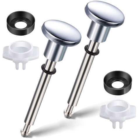 Tub Spout Diverter Repair Kit With 2 Diverter Valve Stems, 2 Cup Seals And 2 Gates For Leaky Faucet Repair, Chrome Classic Finish