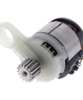 Cordless String Trimmer Drive Motor Replacement Part 90615429 For Battery Powered Lawn And Weed Eater Trimmers Fixes Startup Failures Weak Torque And Intermittent Rotation Universal Fit For Most Handheld Trimmers, shown with gear shaft