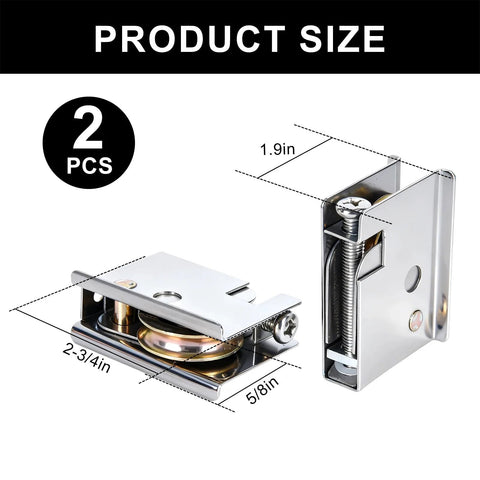 Two Pack 0C5Y00P0 Sliding Patio Door Rollers Compatible With Pella Sliding Patio Doors 1-1/2 Inch Steel Ball Bearing Rollers