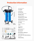 Deionized Water System for Car Wash with Integrated TDS Meter and Dual Outlet Mode, shown with specifications and accessories.