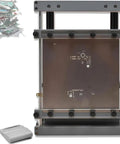 Manual Solder Paste Screen Printer for PCBs with 80mm scraper, desktop stencil printer, steel mesh station, visible steel frame