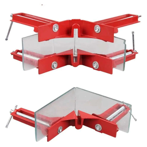 Four Piece 90 Degree Toggle Clamp Set For Woodworking And Framing Quick Clamp And Release Without Knobs Heavy Duty Steel