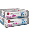 Dang Solid R-19 Fiberglass Batt Insulation, Kraft Faced For 2x6 Walls And Floors, 24 By 96 Inches, 10 Pack Covers 1280 Square Feet, Knockout Moisture Barrier Shield