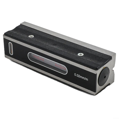 Noteflora Steel Bar for spirit Level 200mm 0.02mm Resolution Machinist Tool with bubble vial and ground base
