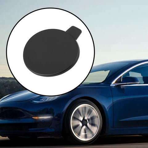 Front Bumper Tow Hook Cover Cap For Tesla Model 3 2017 2023 Direct Replacement OEM 1084173-00-E And 1460701-00-B shown