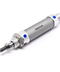 Compact 16mm Bore 25mm Stroke Air Cylinder MAL16x25 Double Action Pneumatic Cylinder With Y Connector And Four Quick Fittings